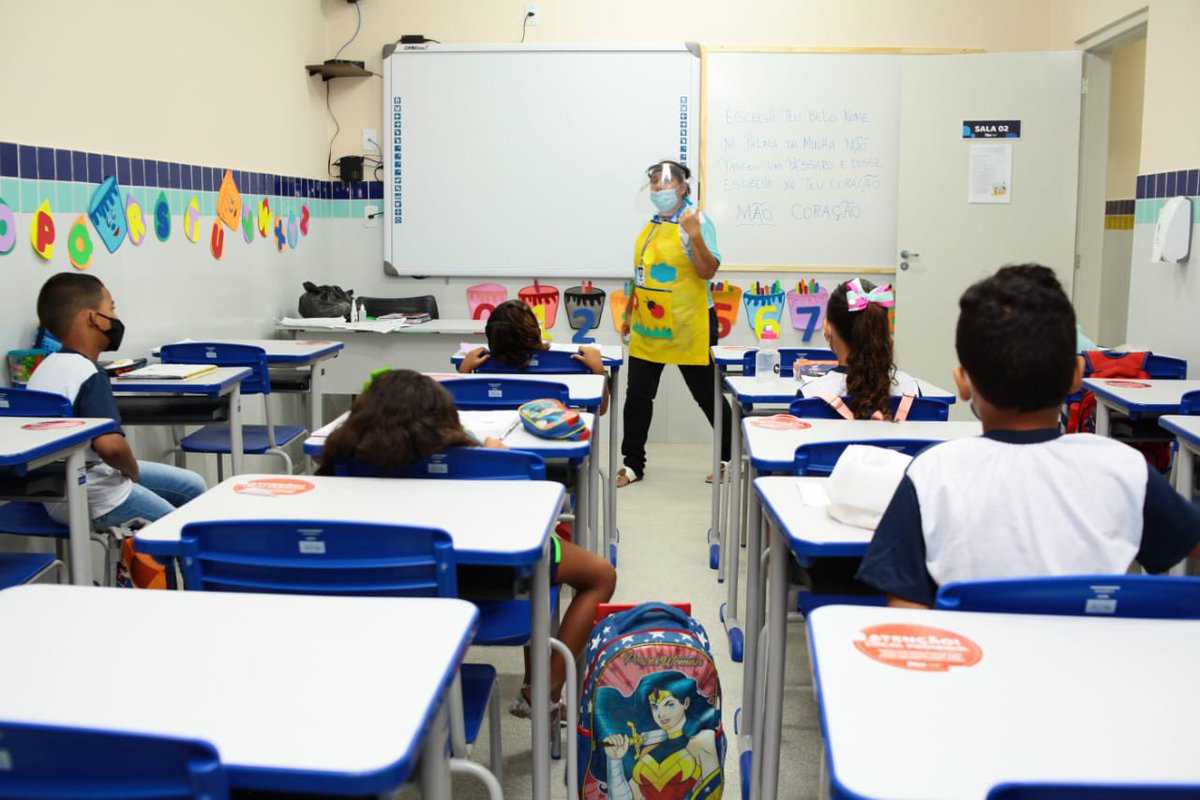 Clewinhocavalca's tweet photo. Mais um dia de aulas presenciais em Pilar, seguimos trabalhando e buscando o melhor para nossos alunos. https://t.co/G0SL1GxyGl