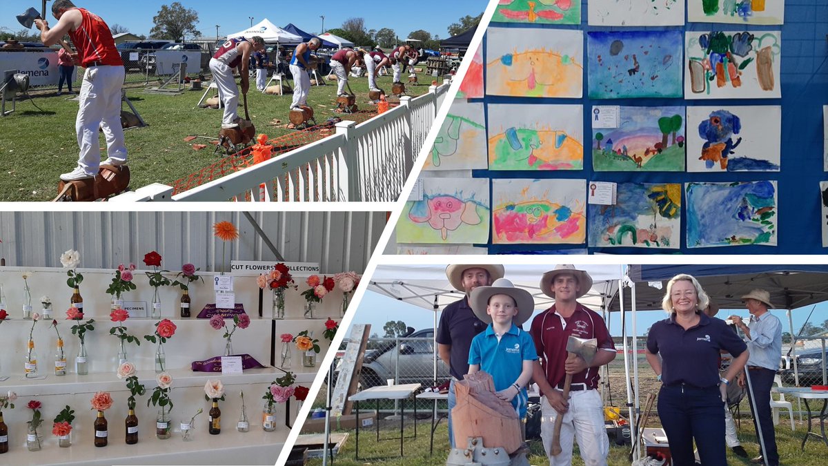 JemenaLtd's tweet photo. What a great time out at the 2021 #WandoanShow! Big thanks to organisers, volunteers & contestants – including all the talented participants & winners of this year’s Woodchop #sponsoredbyJemena. More highlights at https://t.co/kMRvYtvXdj
#supportlocal #supportregional #community https://t.co/jvjH1UVcny