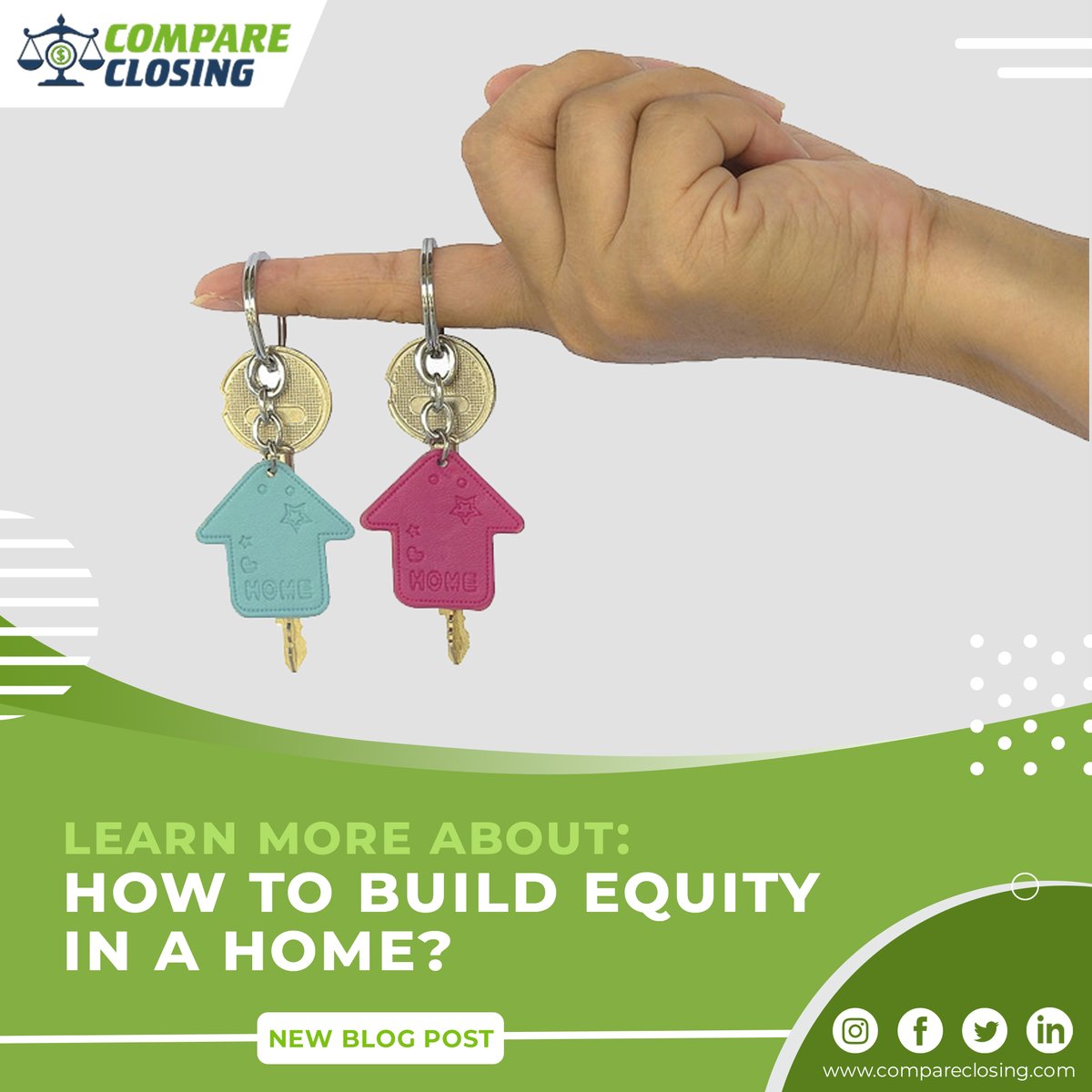 CompareClosing's tweet photo. Our new blog post “How to build home Equity in a home?" is out.
Click on the link below to learn more about it.
https://t.co/yQf5bQnRAM
#CompareClosing #HomeEquity #HEL #Equity #Home #Mortgage #HomeEquityLoan #Mortgage https://t.co/pJSZGHMOXP