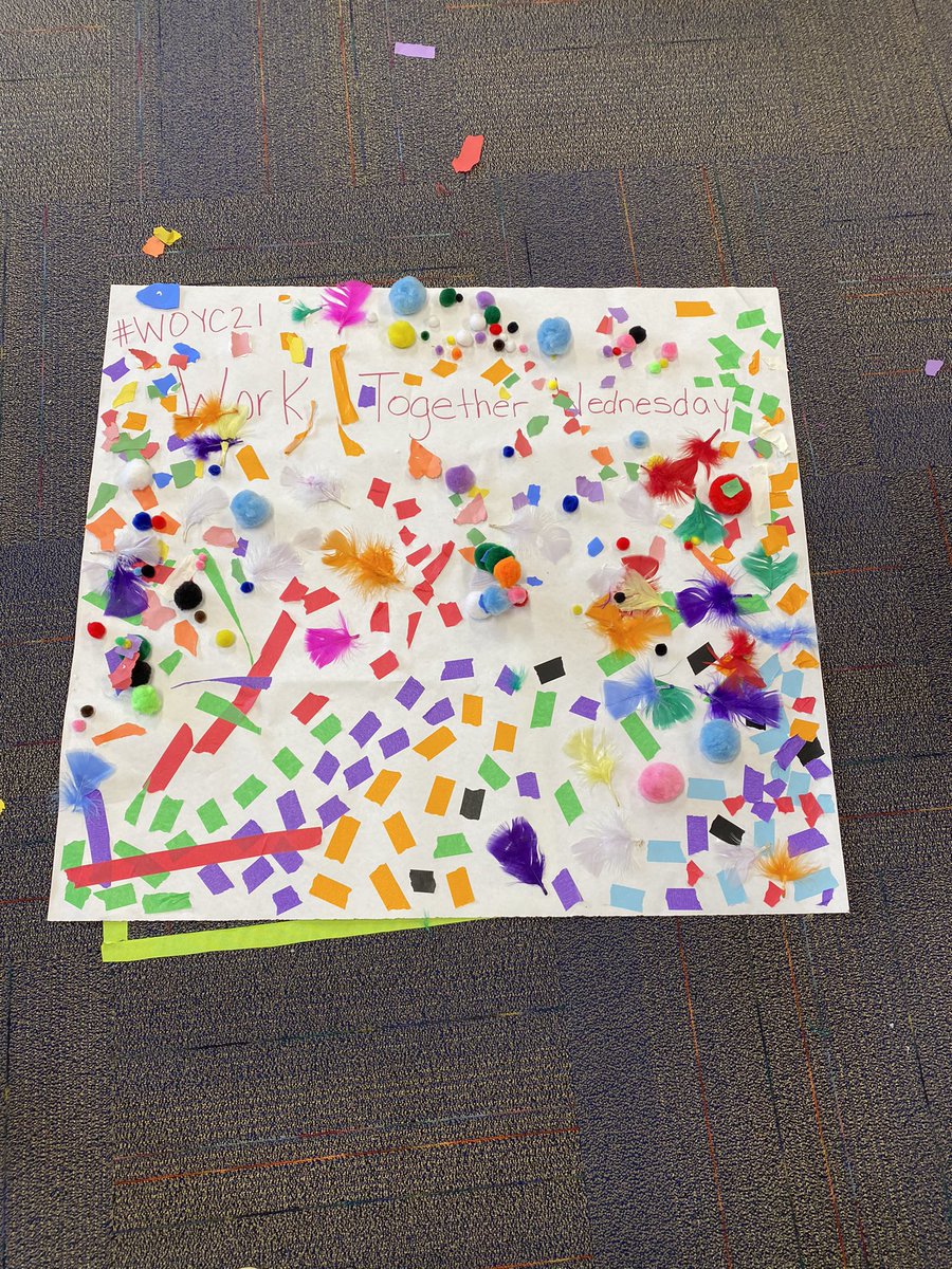 #WOYC2021 #WorkTogetherWednesday we decided to create classroom murals to brighten the halls of the #elc