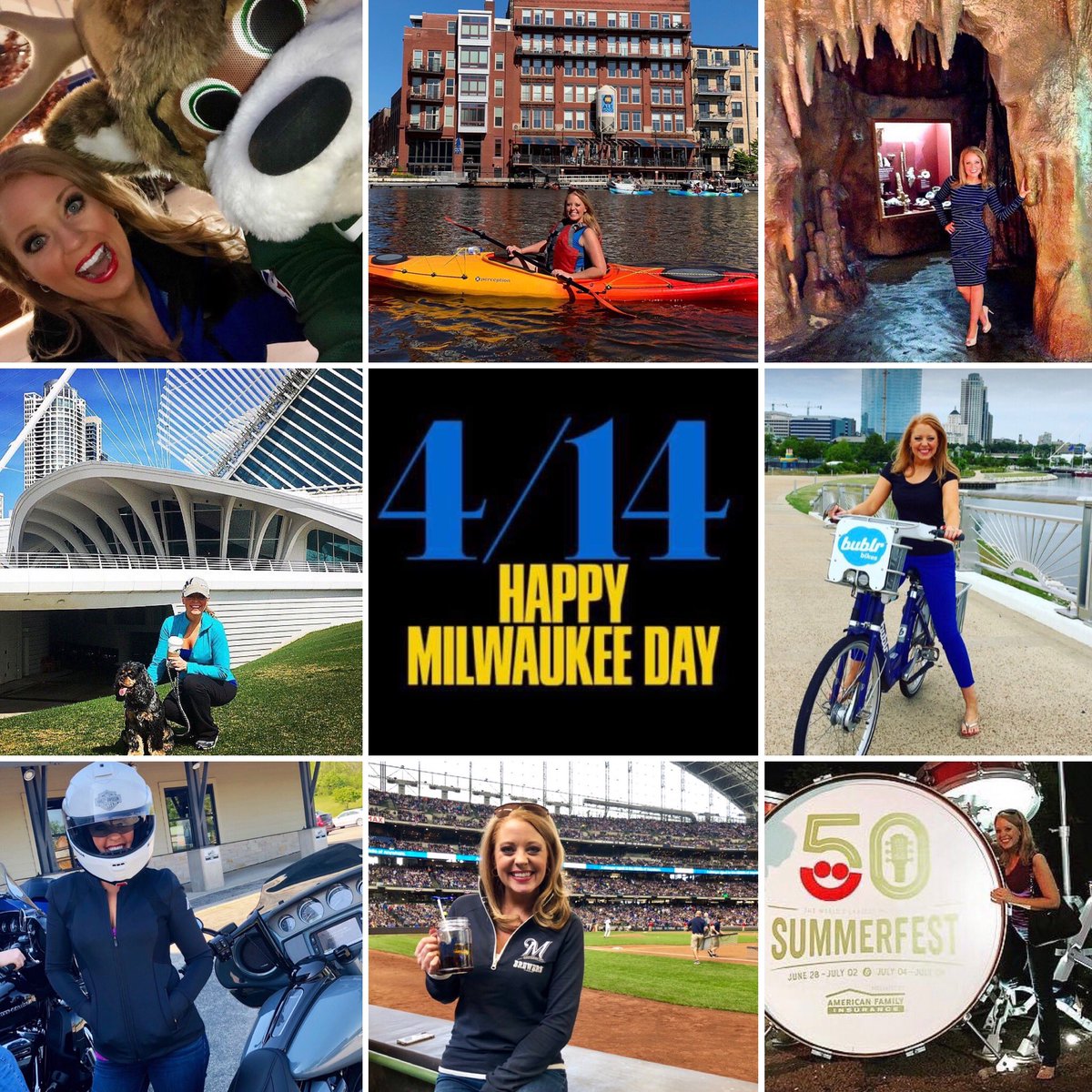 Dear Milwaukee,

Call me a fan girl. It’s true! 

So many things I love about you.

#MilwaukeeDay #414Day