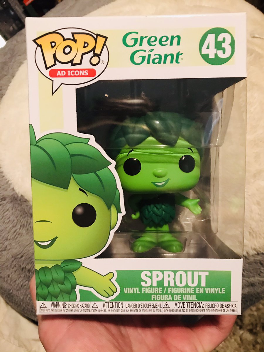 PateeSondra's tweet photo. Got Sprout Pop just need Green Giant Pop ๐
#Sprout #greengiant #PopAdIcons #funkocollector #funkopop #funkofamily #nerdlife #funkopopcollection #toycommunity #toycollector #IlikeToys https://t.co/iLXmPnQxXU