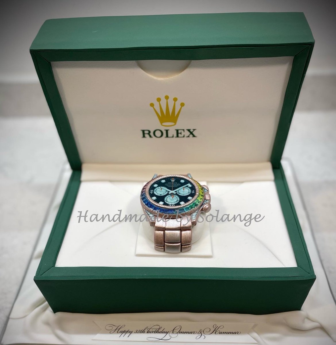 HandmadeSolange's tweet photo. #tolexwatchcake #Rolex https://t.co/muiHXAD1sx