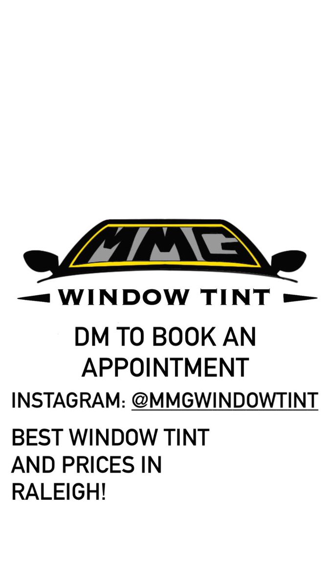 MotionMurph's tweet photo. MMG Window Tint! Black Owned window tinting company Located in the Raleigh, NC area! Summer time around the corner, so let’s MMG Window Tint get you right! Let’s see if Twitter show love it’s free to support a black owned business by simply Liking the post and Retweeting! ❤️ https://t.co/CkRxG0WdOd