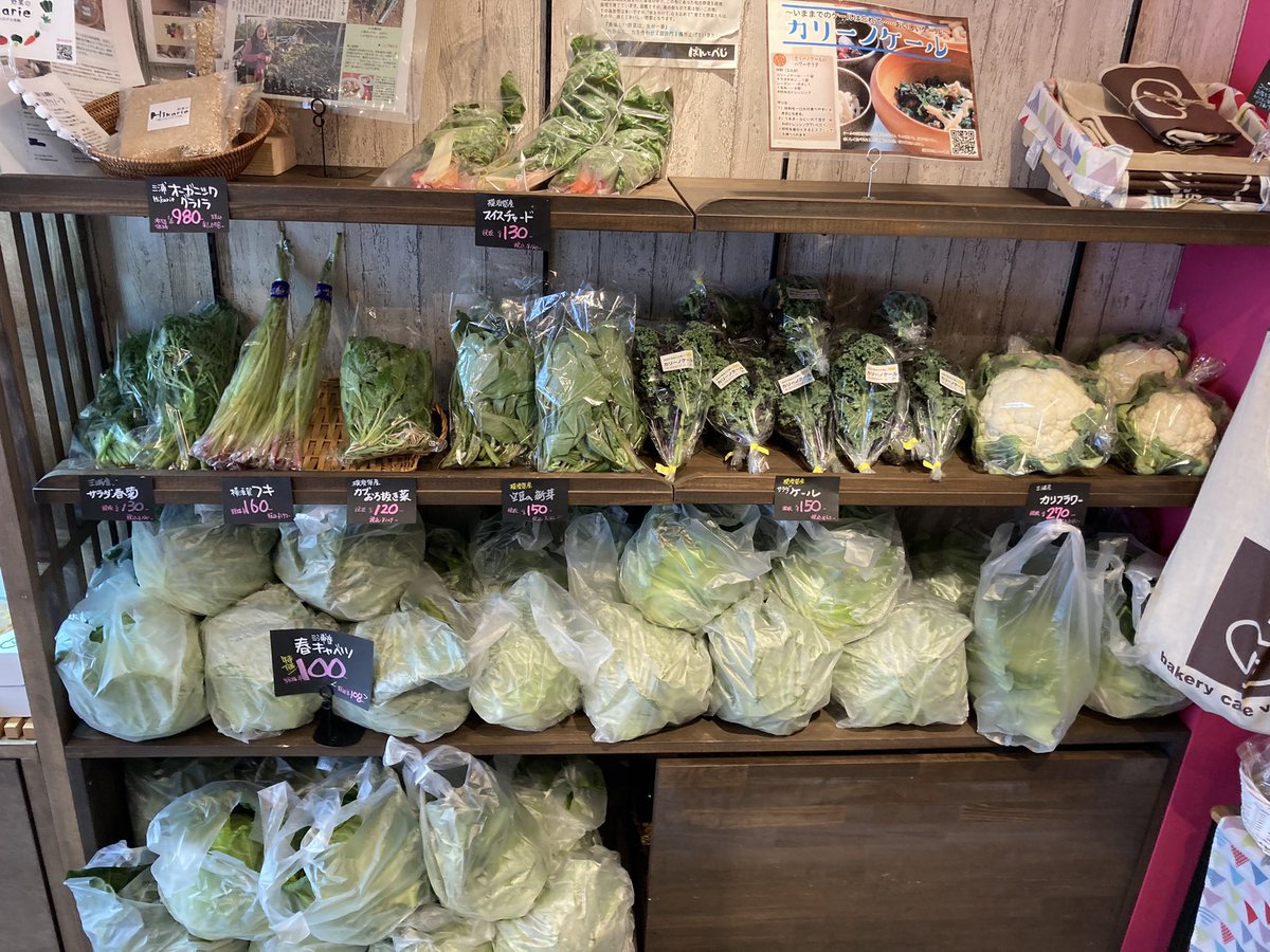ぱんとべじ على تويتر 本日もお野菜入荷しております 春キャベツ ケール 葉玉ねぎ カリフラワーなど 今朝のnhkの あさいち で当店販売のちーちゃんファームのお野菜が紹介されました 逗子 パン屋 ちーちゃんファーム 野菜 逗子葉山 あさいち T ぱんとべじ على تويتر 本日もお野菜入荷しております 春キャベツ ケール 葉玉ねぎ カリフラワーなど 今朝のnhkの あさいち で当店販売のちーちゃんファームのお野菜が紹介されました 逗子 パン屋 ちーちゃんファーム 野菜 逗子葉山 あさいち T