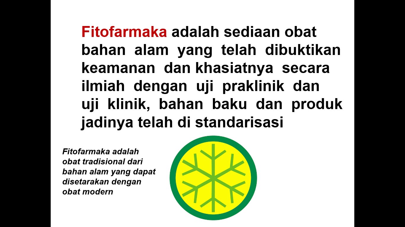 Fitofarmaka adalah