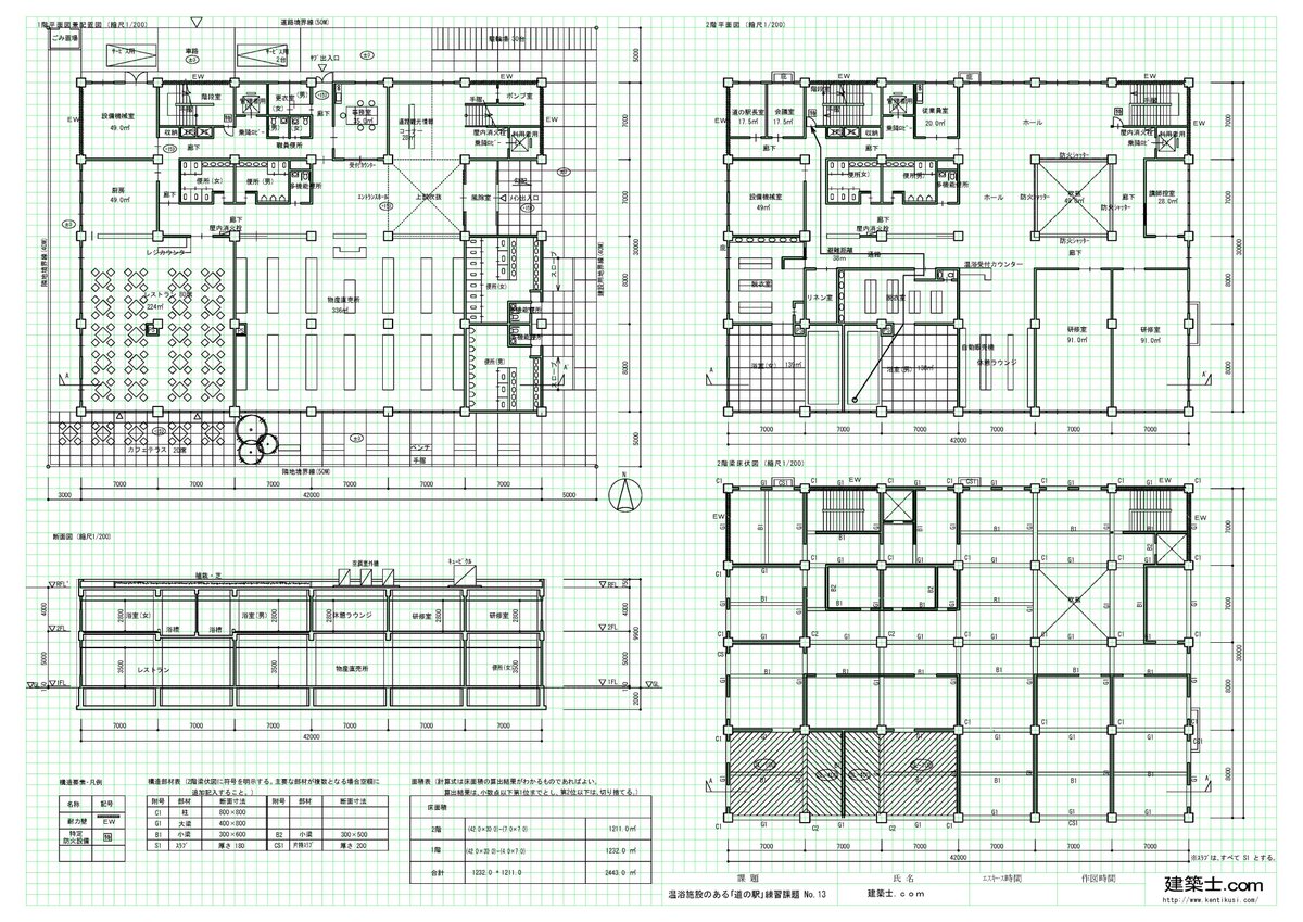 平成26年　建築設備士　第二次試験講習会資料　温浴施設のある市民センター 建築士.com on X: 