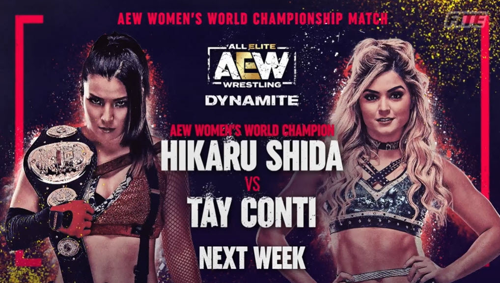 Hikaru Shida vs Tay Conti Announced For Next Week’s Dynamite