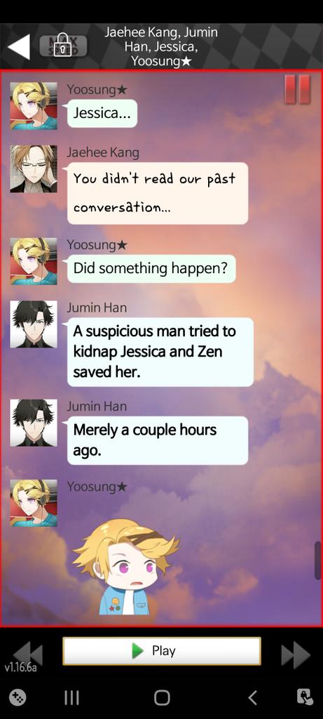 Imagine you were out doing whatever the whole day and come back into the group chat only to get THIS news dropped on you. Kdmxkdnmd poor Yoosung.