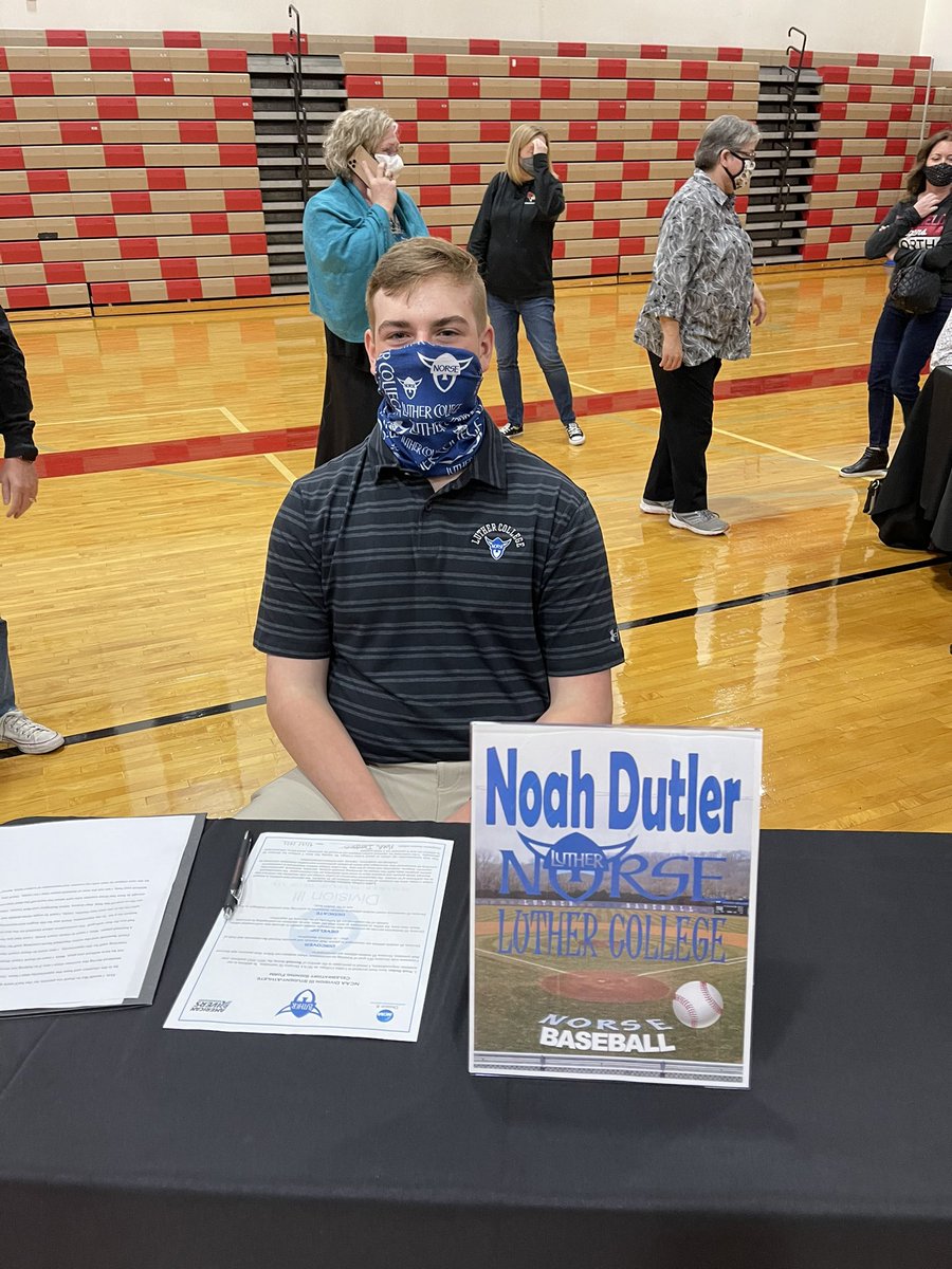 PNHSAD's tweet photo. Congratulations to Noah Dutler on his commitment to play Baseball next year at Luther College https://t.co/eZ0xHW6yyE