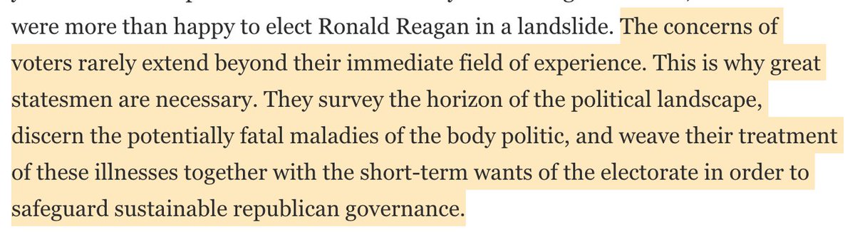 It was also one of the few sufficiently spirited defenses of his legacy and relevance as a political model.