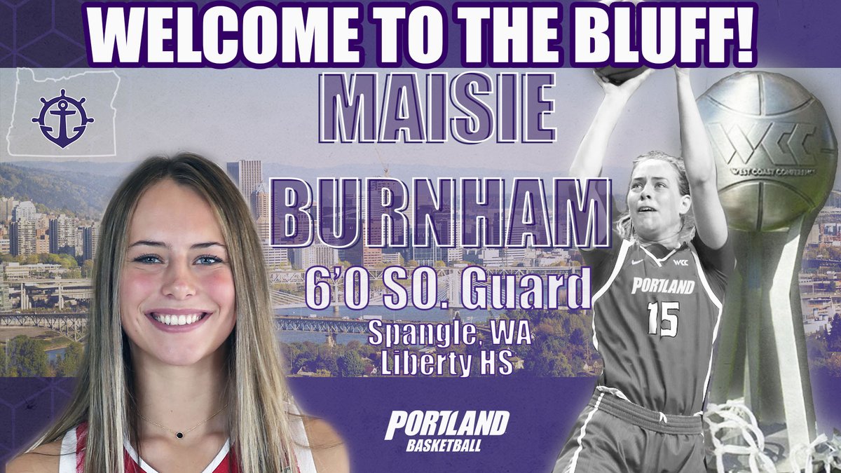 PortlandWBB's tweet image. We are excited to announce the addition of @BurnhamMaisie to the Portland Pilot family! Welcome  to the Bluff! Full story coming soon! @portlandpilots #WeArePortland #gopilots #futureisbright