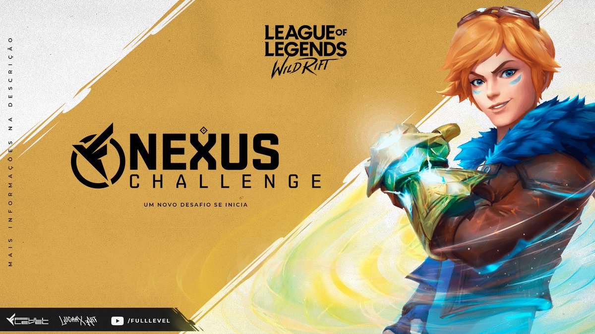 Um novo desafio será iniciado em breve, seu time é capaz de se tornar o primeiro Campeão da Full Level 2021?

Dia 21/04 será a abertura das inscrições para o campeonato juntamente com o lançamento do site oficial da Full Level!

#fullevel #nexuschallenge  #wildrift