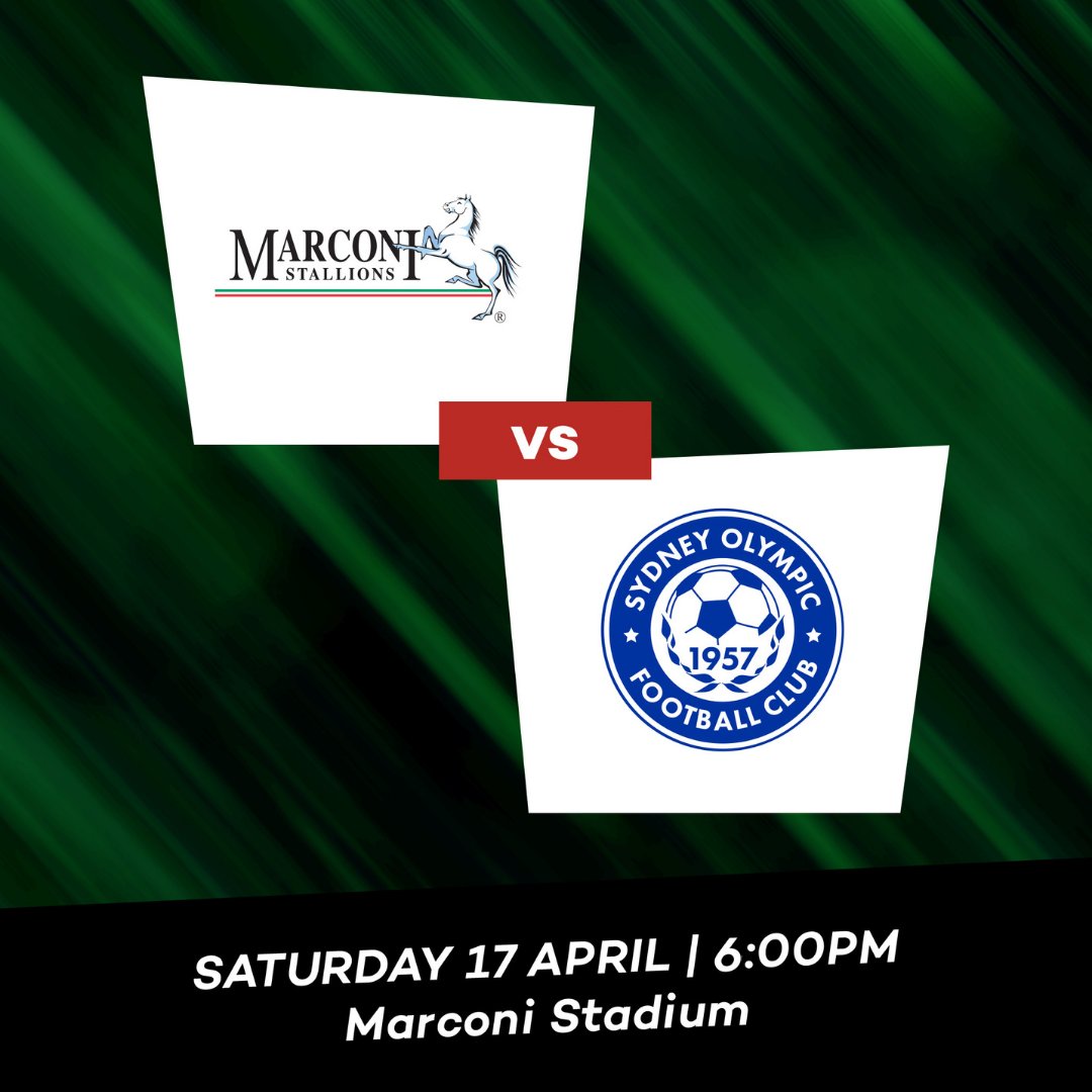 Our NSL rivals over many years are here at the palace this weekend and confidence is high in the Stallions after a comfortable 3-0 win in the FFA Cup last night

🆚 Sydney Olympic FC
📅 Saturday 17th April
⏰ 6:00 PM
🏟 Marconi Stadium