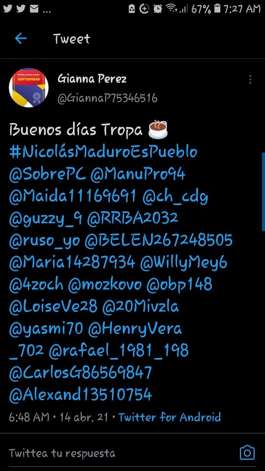 @NeilymarRivero @kfuenma #NicolásMadurosEsPueblo
Yo voy a publicar 2 copines que copiaron mis menciones