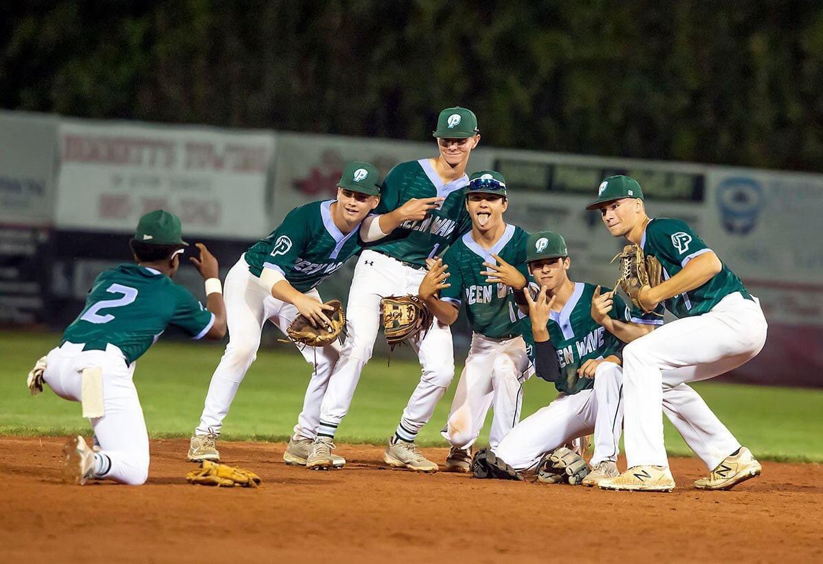PHSWaveBaseball's tweet photo. That Winning Feeling! 😎 📸 #RollWave🌊 https://t.co/ZQzG2WrJH9
