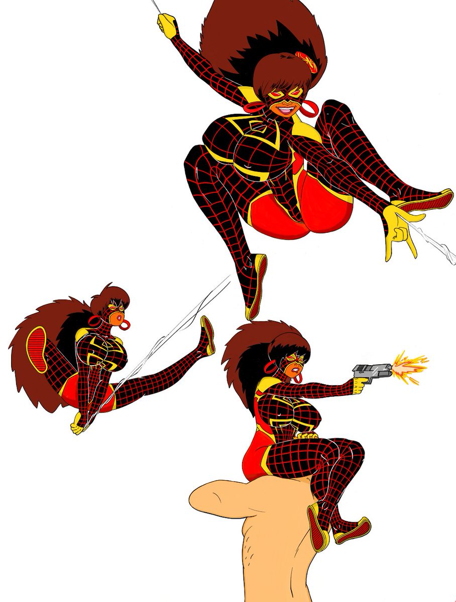 hameed_shahir's tweet image. This is a coloring I did of this pic done last year by artist TSM or Necrolepsy

Originally with Spidey colors, I instead redid the costume &amp;amp; change the design. Gave her the name Spinneret, or Spider-Panda 

#BodyBags #PandaDelgado #SpiderWoman #SpiderPanda #Spinneret #Spidersona