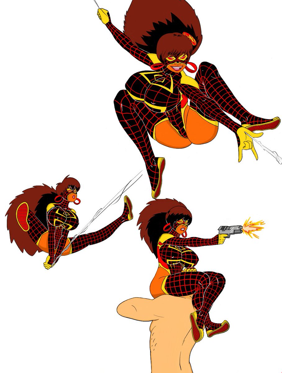 hameed_shahir's tweet image. This is a coloring I did of this pic done last year by artist TSM or Necrolepsy

Originally with Spidey colors, I instead redid the costume &amp;amp; change the design. Gave her the name Spinneret, or Spider-Panda 

#BodyBags #PandaDelgado #SpiderWoman #SpiderPanda #Spinneret #Spidersona