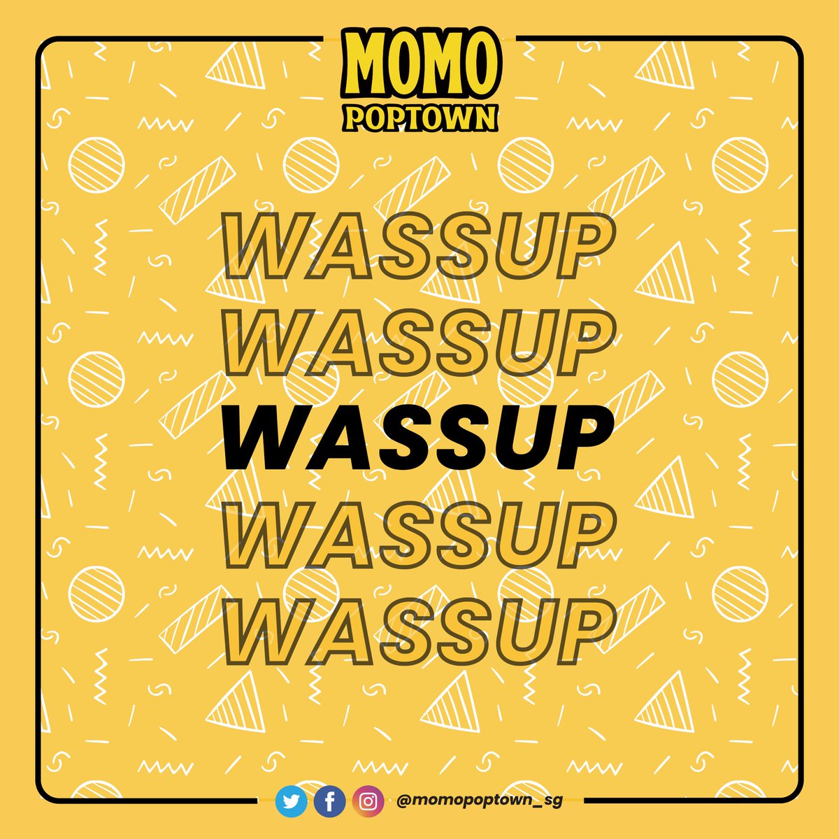 momopoptown_sg's tweet photo. Wassup! Something is brewing~   

Stay tuned and follow us for more updates ✨

#BTS #BTSARMY #MOMOPOPTOWN_SG #LIFESTYLESTORE_SG #SUNTECCITY https://t.co/7ZTinEYf8i