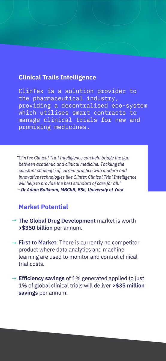 dor_teri's tweet image. Ready to be bullish? $CTI 💎
🥇First to market clinical trials🥇
🚀Global drug development $350b per annun🚀
💎Only 1% of global clinical trials will give $35m💎
🔥Huge numbers and the mc is $20m🔥
🔝Clients will have to stake for 12 month and will reduce circ supply🔝