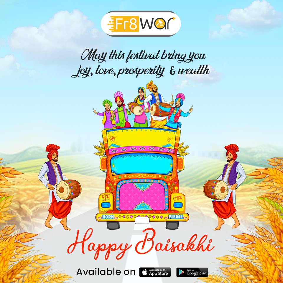 Fr8warTech's tweet image. May Your Baisakhi Be Blessed With Happiness &amp;amp; Prosperity
#Fr8War #Logistics #SupplyChain #LogisticsManagement #Transportation #Baisakhi2021  #Baisakhi   #2021
