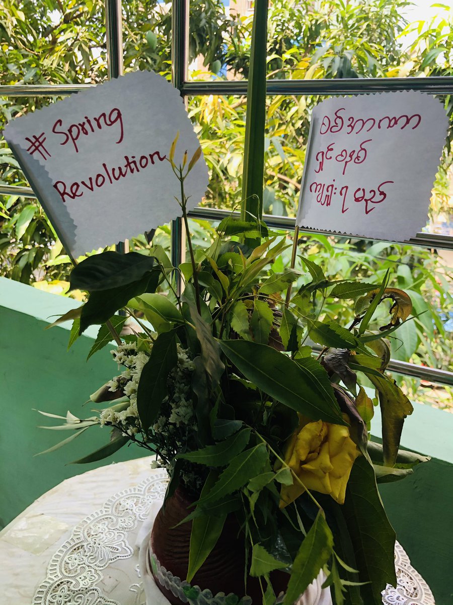 #WhatsHappeningInMyanmar 
#RejectMilitaryCoup 
#April13Coup