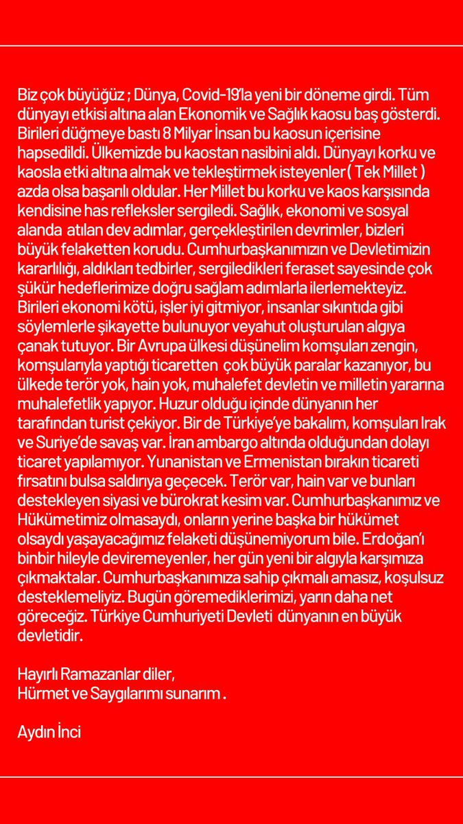 mujdat__celik's tweet photo. Değerli başkanımız @aydin_inci kaleminden.. https://t.co/CUOZjhN1y0