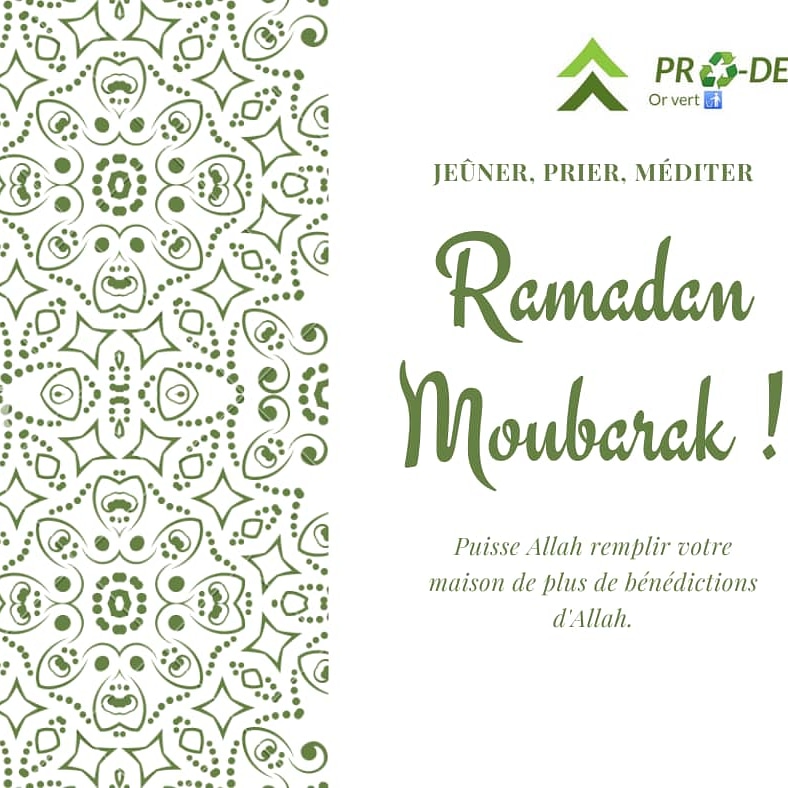 ENTREPRENEUR090's tweet photo. PR♻️DEM Vous Souhaite Un Très Bon Ramadan Rempli De Bénédictions D'Allah 😊.
#CEPEM, #SPRINT_NETWORK, #UCG, #ISRA
#ENVIRONNEMENT, #NATURE #ODD

PR♻️DEM Or vert 🚮 https://t.co/Ycjz3bXmKP