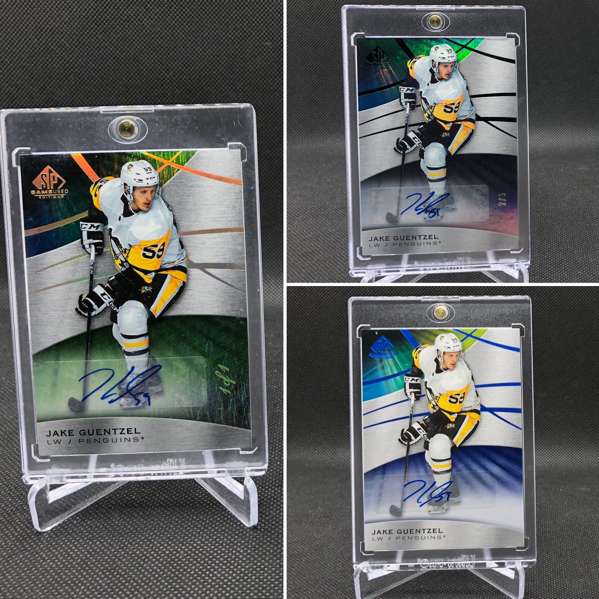 hammer66cards's tweet photo. The 19-20 @UpperDeckHockey  SP Game Used @jakenbake20 rainbow! 🌈 https://t.co/TcNBAVUW8X