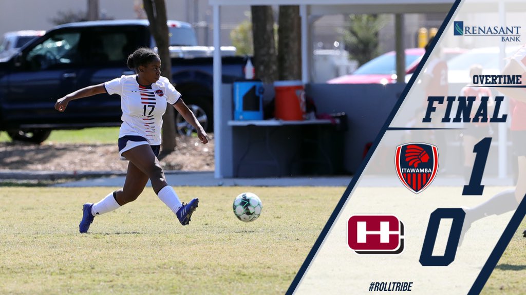 FINAL FROM RAYMOND: The Lady Indians get the golden goal with 37 seconds left in overtime to get the 1-0 win over Hinds in the North Division opener #RollTribe #ICCWSOC