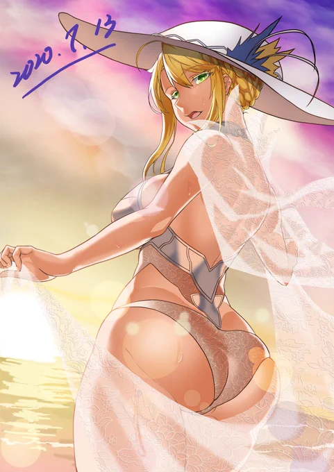 #このタグを見た人はラフ画とその完成絵を見せる 