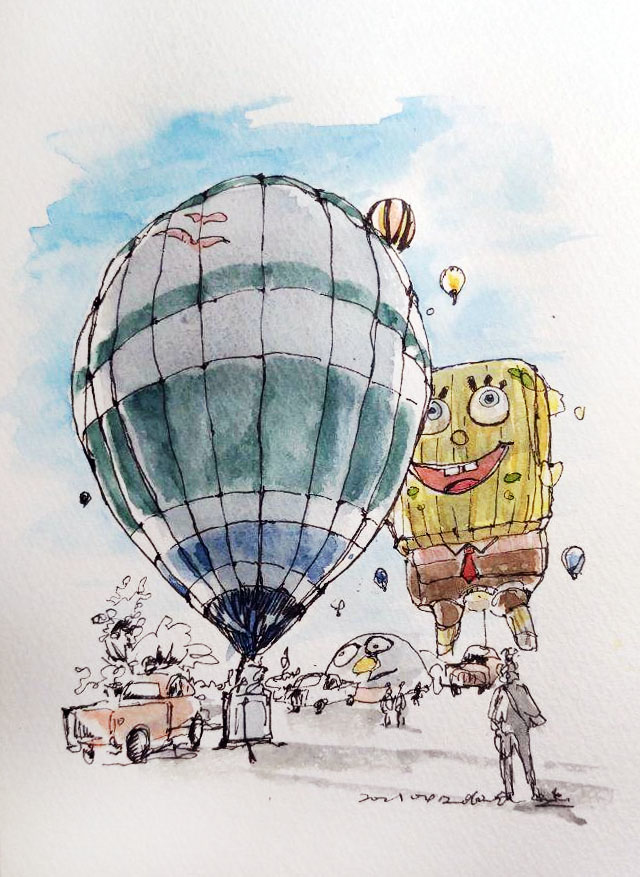 PRACTICE 03 #sketch #watercolor #水彩 #風景画 #風景 pixiv.net/artworks/89121…