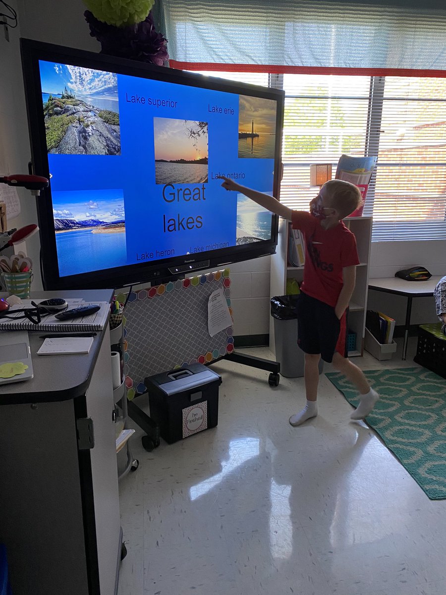 WyattWildThings's tweet photo. Wrapping up “dig deeper” projects! Spin off research from our state reports—students chose one thing they learned and created a separate research project—Great Lakes, Kristen Bell, Zion National Park, NYC—lots of new learning! @vhelpk5 https://t.co/AUEiQ1oH3O