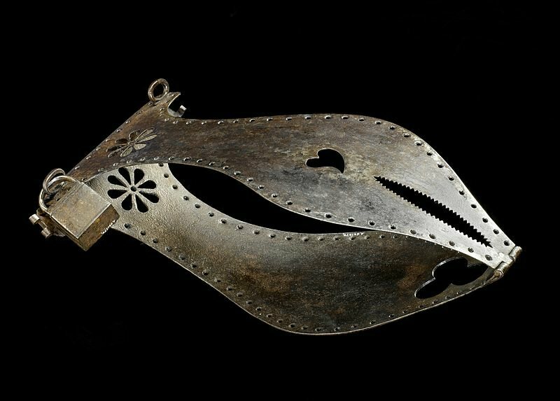 9 - Which brings us to the Middle Ages in Europe. 1st thing's first. There were all manner of weird undergarments in the Middle Ages, but chastity belts weren't one of them.Nope, they're a fabrication. We thought this one was from the 15th c--it's from the 19th. SMH.