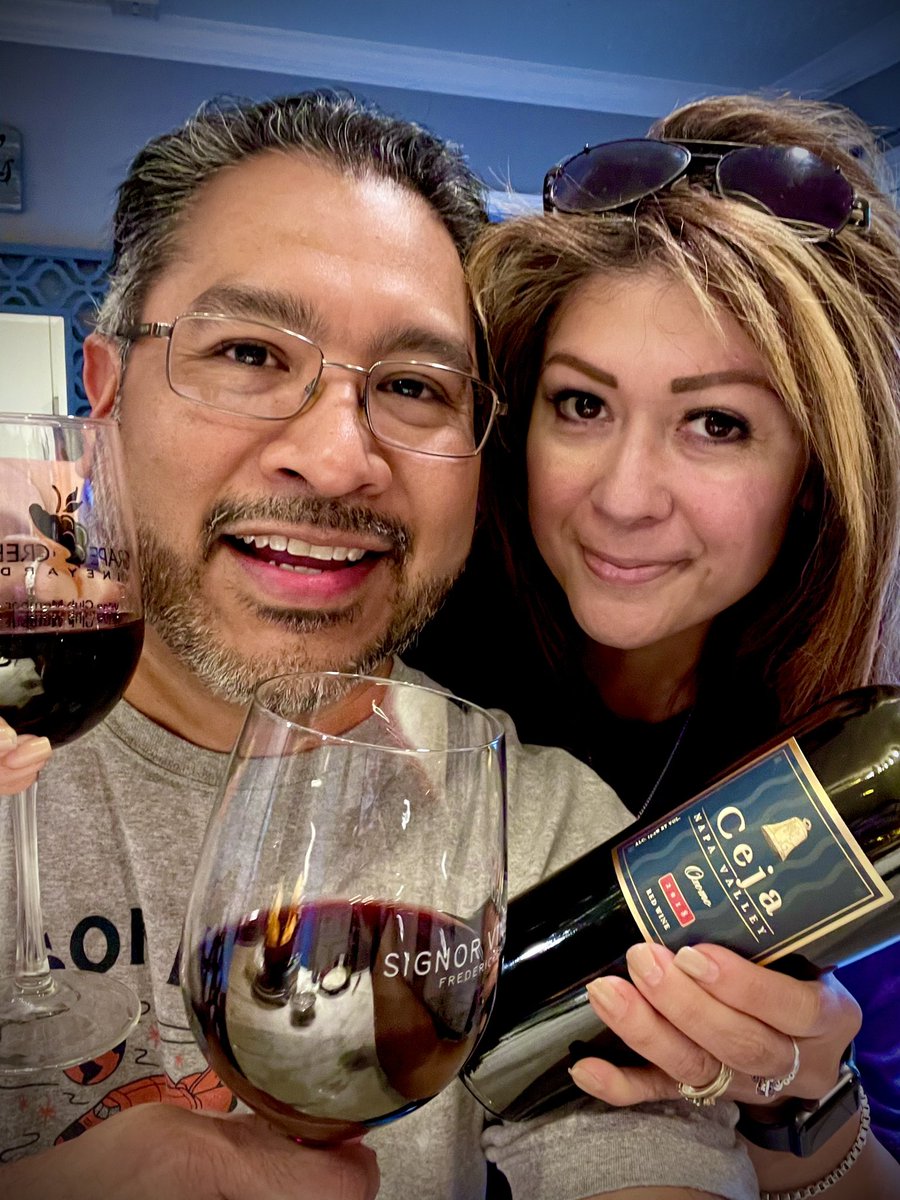 deltoro27's tweet photo. Starting our evening with some delicious @cejavineyards wine! Love this 2018 #Oxomo red - Salud! 🍷🍷 https://t.co/p16kZjqadw