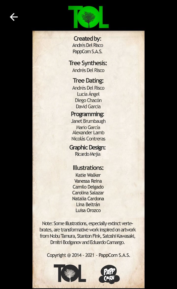 Este proyecto es el fruto de casi 10 años de trabajo de un equipo de 4 biólogos (<a href="/AndresDelRisco/">ADR</a>,  <a href="/trygonp/">David Garcia</a>, Diego Chacón, Lucía Ángel) junto con varios desarrolladores ( <a href="/thePappCorn/">PappCorn</a> ) y artistas que ilustraron los más de 7000 íconos de los organismos.
#ElDesparche
19/20