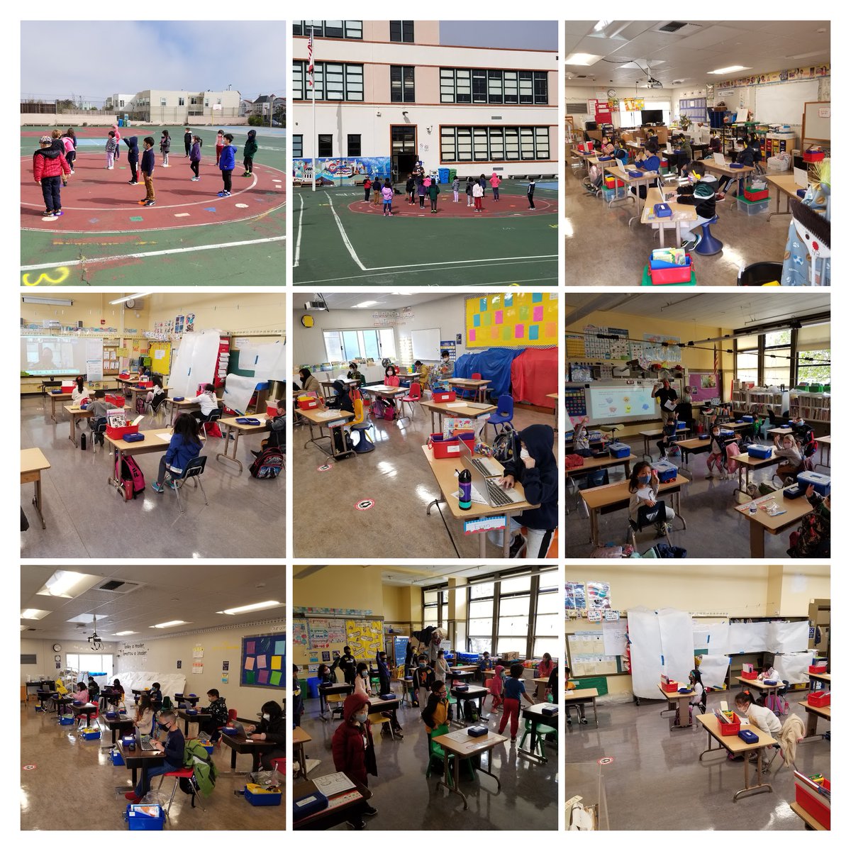 Thank you to our amazing educators and parents for an excellent first day back at school with our SDC, K, 1 and 2nd grade classes.  No separation anxiety.  Lots of happy students.  Joy in my heart.