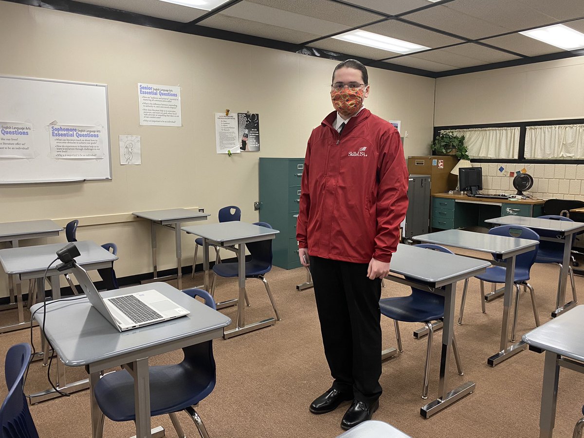 Congrats to Owen, grade 9, who kicked off our SkillsUSA State Conference with an awesome presentation in the Career Choice Commentary competition! More competitions will be happening virtually later this week. Let’s go OC! #skillsusama <a href="/maskillsusa/">SkillsUSA Massachusetts</a> <a href="/OldColonyRVTHS/">Old Colony RVTHS</a> #weareoc