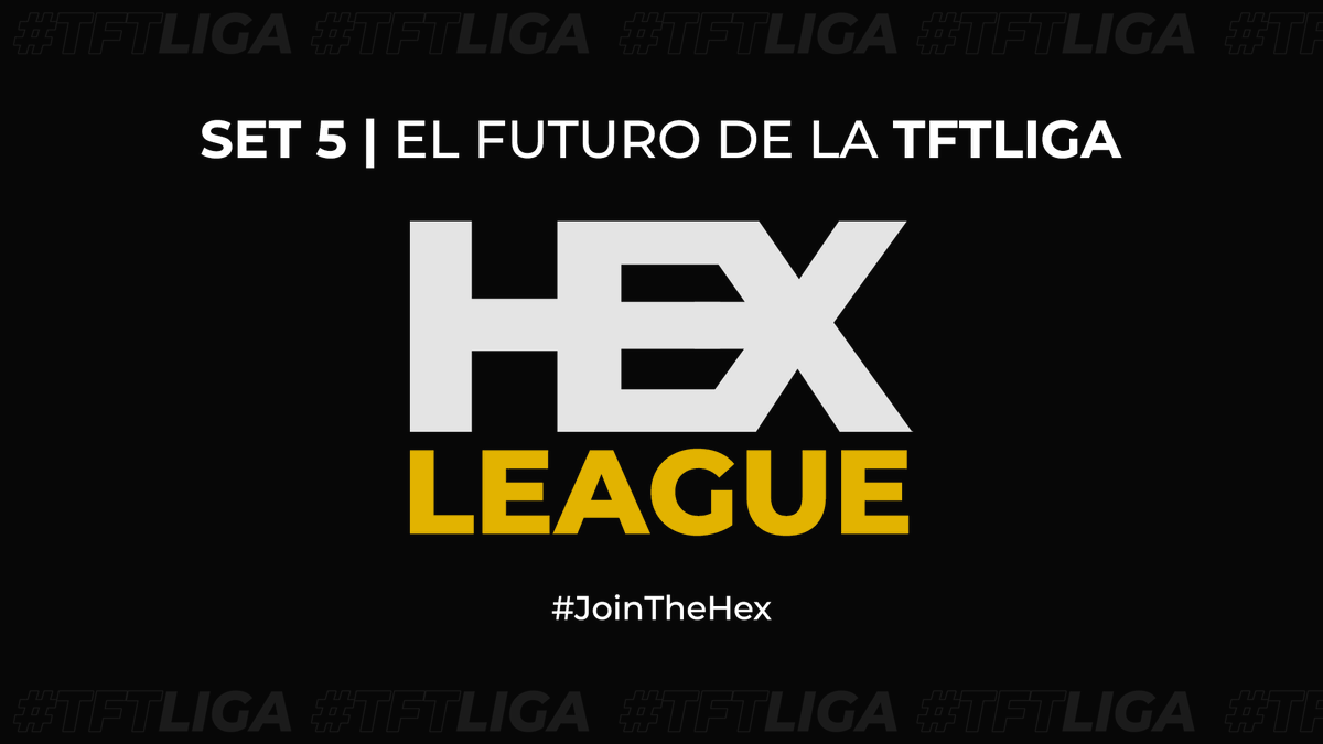 TFTLiga's tweet image. #SET5

El objetivo de la HEX LEAGUE será ser la mayor competencia de TFT en LATAM

16 Jugadores |  1 Campeón | Solo los mejores 4 guardan su cupo para la siguiente edición

La entrada a esta será a través del Ladder y Qualifiers

Más detalles el día miércoles por twitch