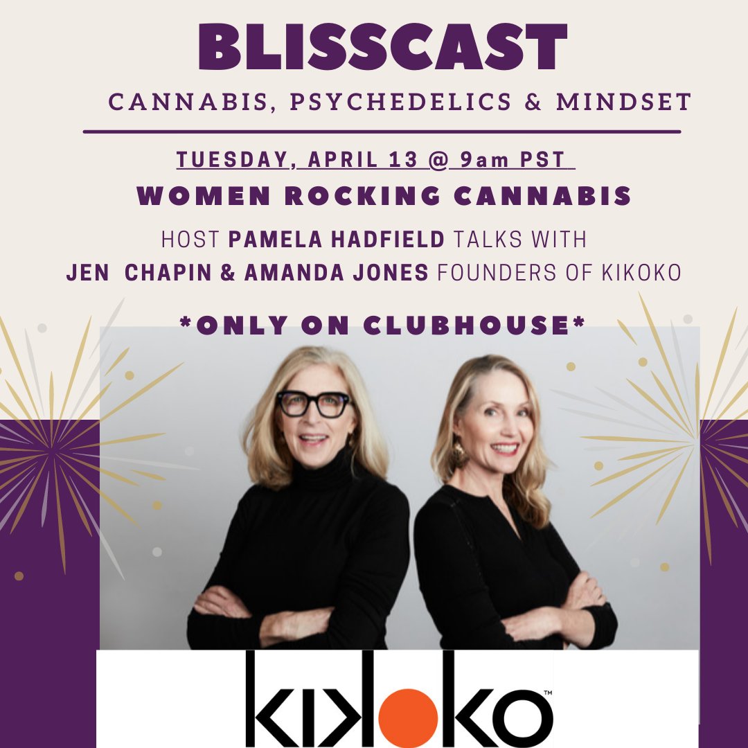 Kikoko (@kikoko_hq) on Twitter photo Don't miss our fearless founders Amanda Jones and Jennifer Chapin tomorrow morning at 9 AM PT in conversation with <a href="/pamela__hello/">Pamela Hadfield</a> on <a href="/joinClubhouse/">Follow @Clubhouse</a>.
Click here for more details: lnkd.in/gFMCQFE
#cannabislifestyle #womenentrepreneurs #ClubHouseApp Don't miss our fearless founders Amanda Jones and Jennifer Chapin tomorrow morning at 9 AM PT in conversation with <a href="/pamela__hello/">Pamela Hadfield</a> on <a href="/joinClubhouse/">Follow @Clubhouse</a>.
Click here for more details: lnkd.in/gFMCQFE
#cannabislifestyle #womenentrepreneurs #ClubHouseApp