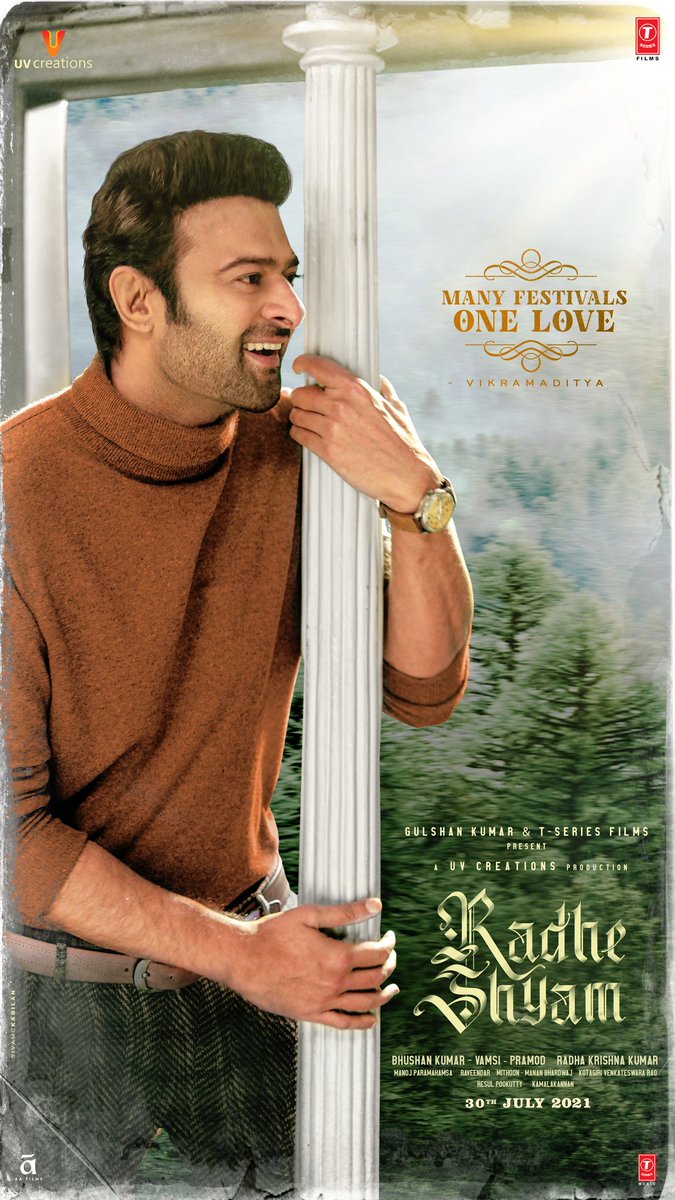 PrabhasRules's tweet photo. MANY FESTIVALS.. ONE LOVE 

#Prabhas #RadheShyam https://t.co/oXH6gRjU9y