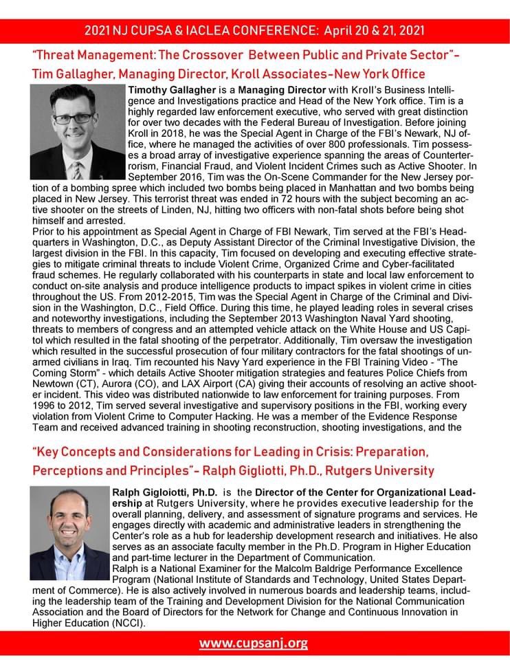 NJ College & University Public Safety Association tweet media