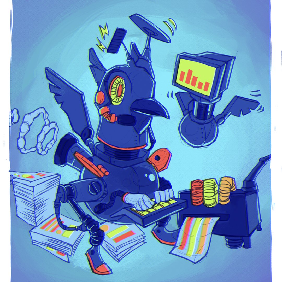 Todays_Business's tweet photo. Raven Tools was the original SEO tool for many SEOs that can remember the days when Yahoo still mattered, and continues to still go strong. Shout out to our Sr. Graphic Designer, @JakeRomanoArt, for this reimagined @RavenTools mascot!

#digitalmarketing #raventools #graphicdesign https://t.co/c03AEk2lv7