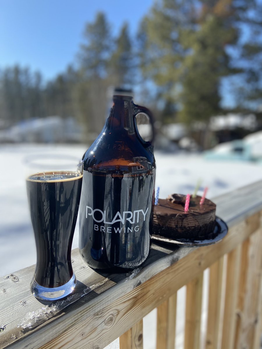 “Black Forest Cake Stout”.... best Birthday weekend beer ever! Thanks Polarity Brewing. #BlackForestCake #beer #happybirthday #Yukon #craftbeer #YukonBeer