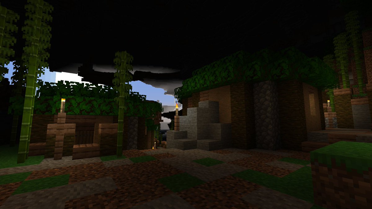 Stalinorynque's tweet photo. Petit projet de village tribal dans un monde sous-terrain https://t.co/mu17daNwP9