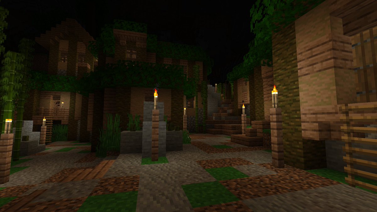Stalinorynque's tweet photo. Petit projet de village tribal dans un monde sous-terrain https://t.co/mu17daNwP9