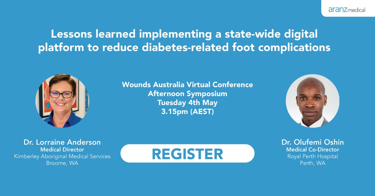 Join the Wounds  Virtual Conference on 4 May to hear about the vision and reality of implementing digital imaging system across Western Australia. <a href="/ARANZMedical/">ARANZ Medical</a> 

Register now at: ow.ly/hnXj50EmXI1

#virtualconference #woundcare #medical #healthindustry #healthcare