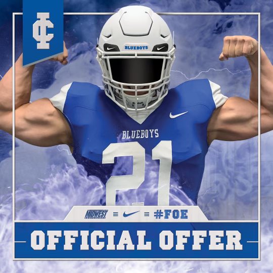 BennyJass3's tweet photo. after a talk on the phone with @coachtesch i am happy to have received an offer from @IC_Football https://t.co/hCGhLlr4eE