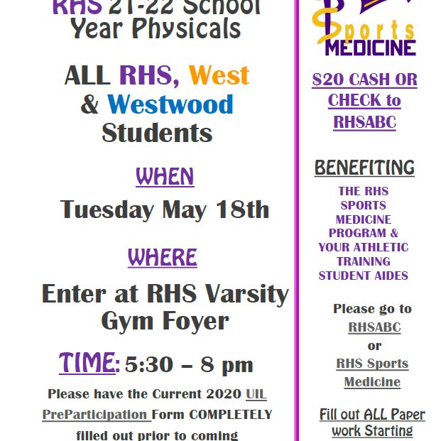 RHS Sports Medicine tweet media