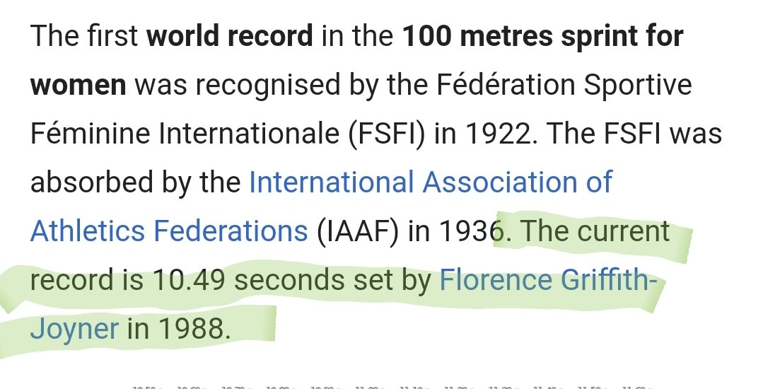 11/There are high school boys that beat womens world records in track and field.Look at the 100 meted record as an example: